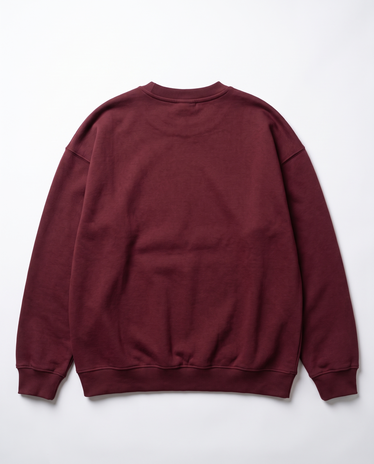 burgandy crew neck