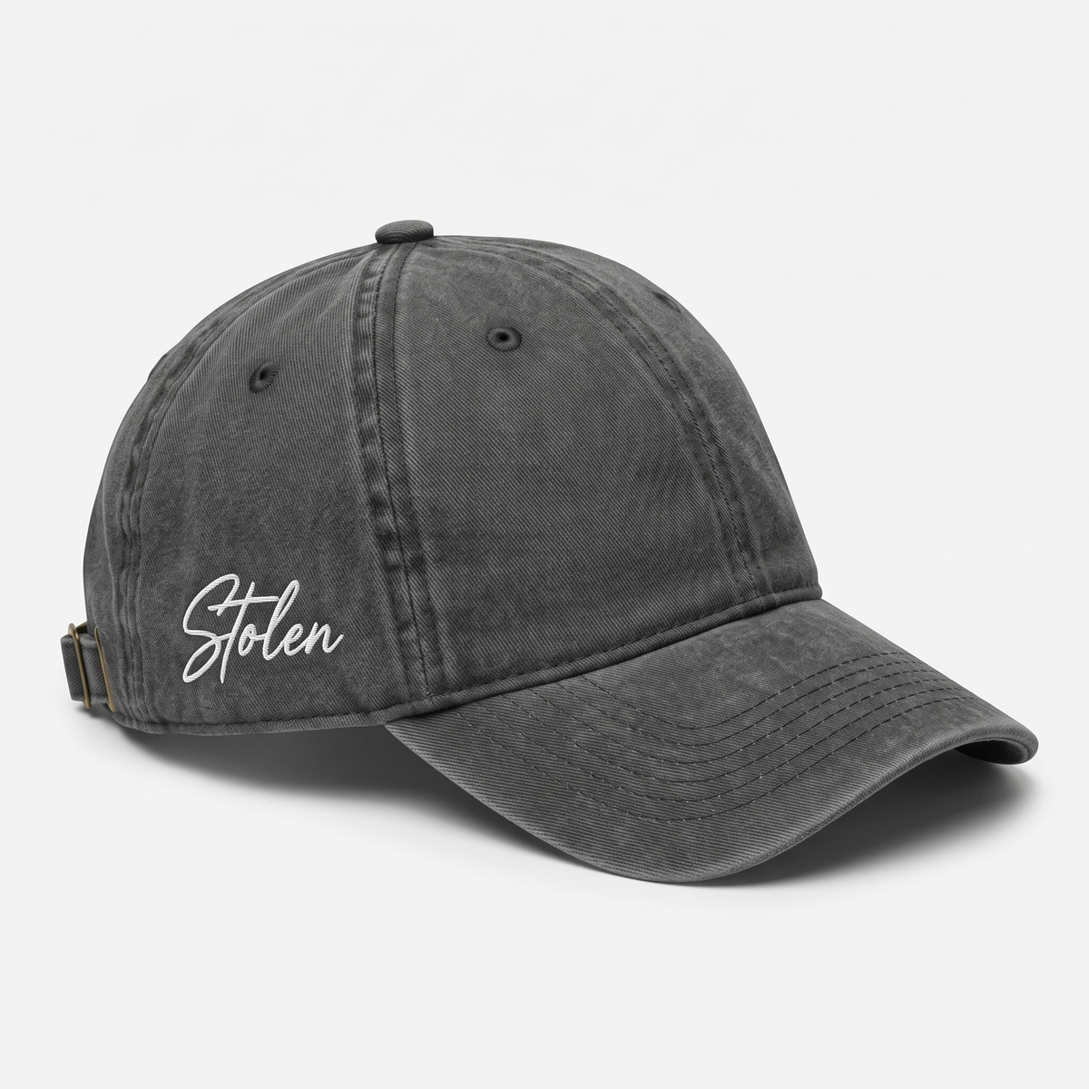 Washed Charcoal Cap