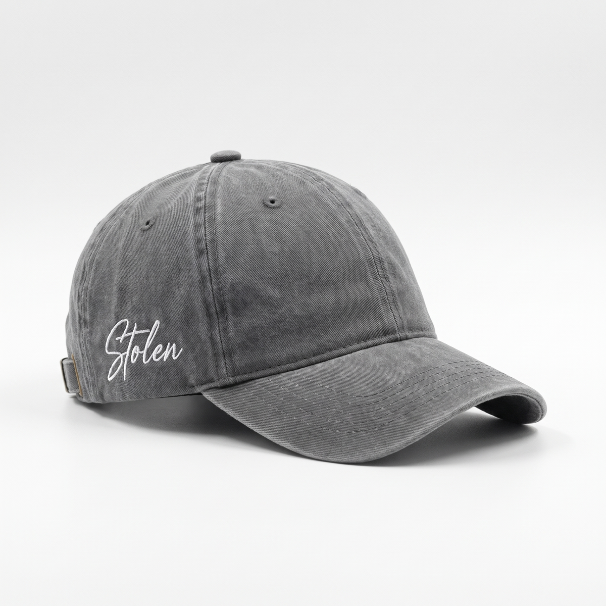 Washed Grey Cap