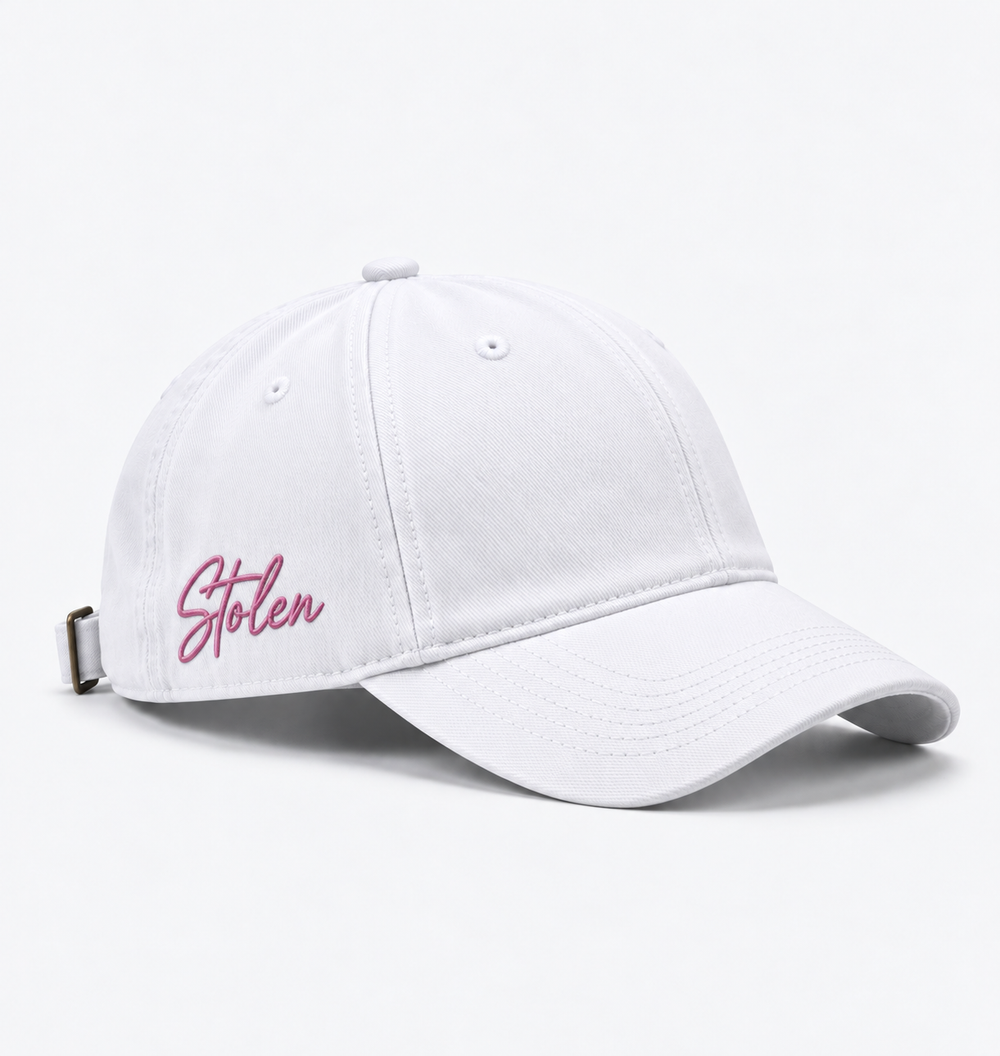 White / Pink Cap