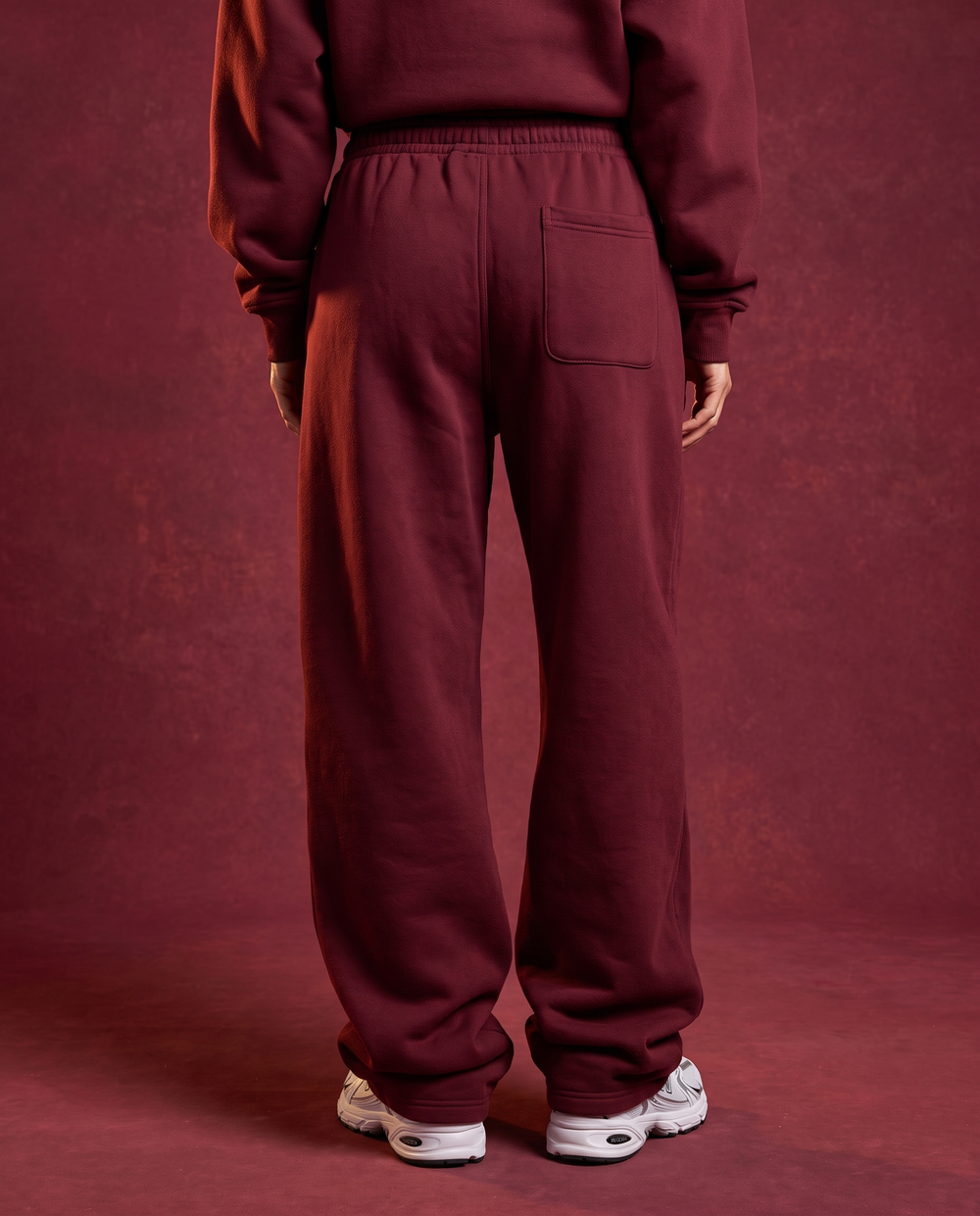burgandy sweapants