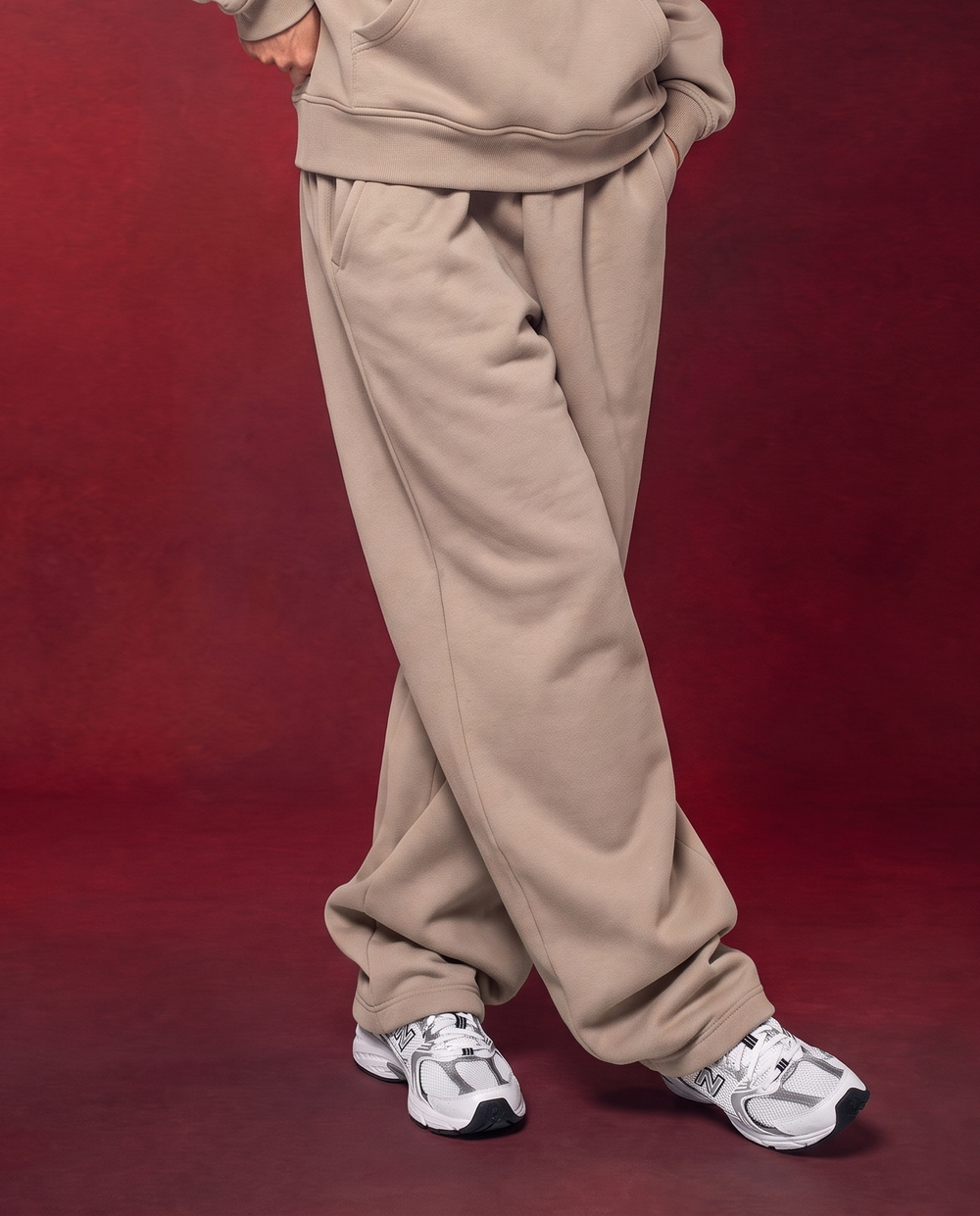 beige sweatpants