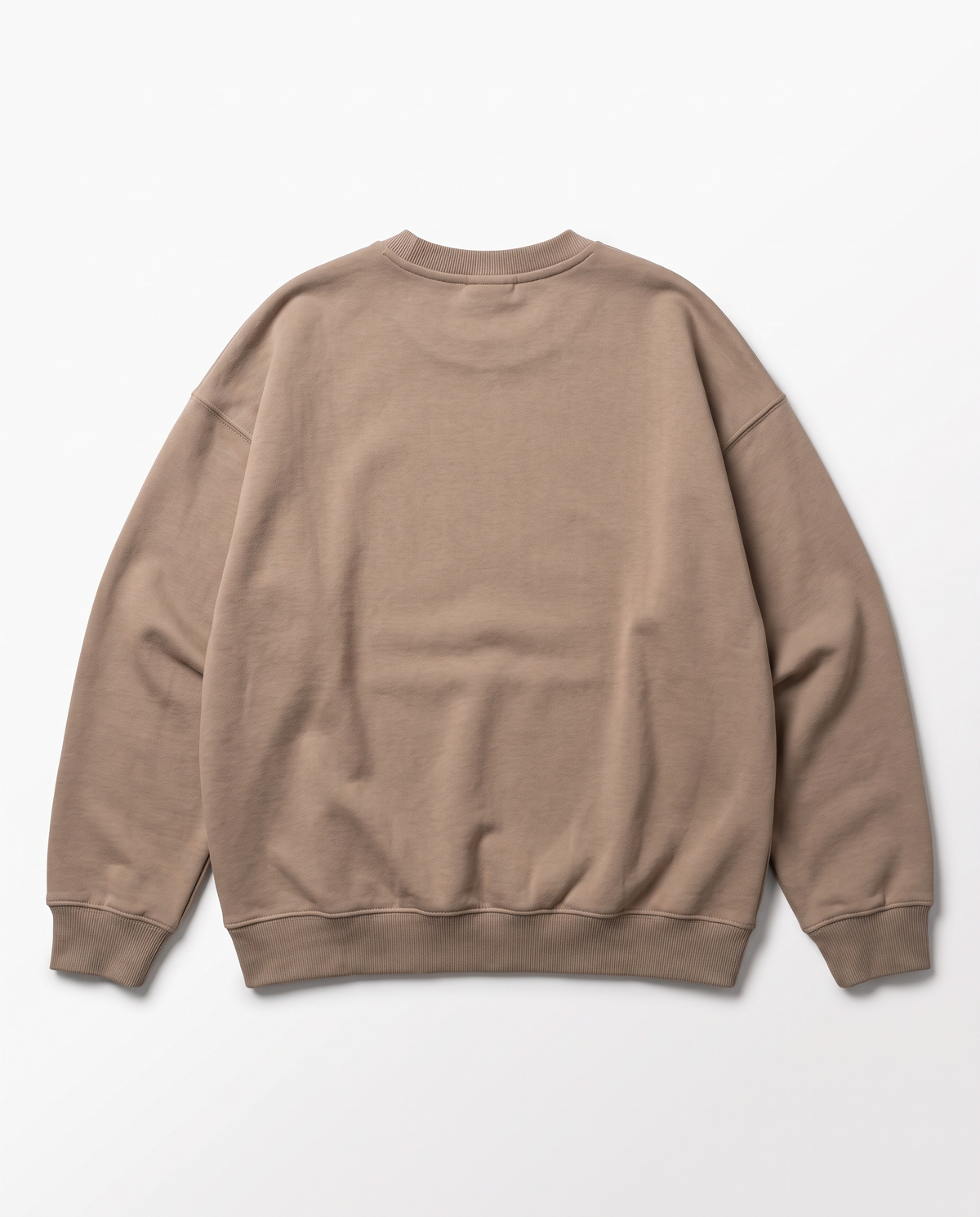 beige crew neck