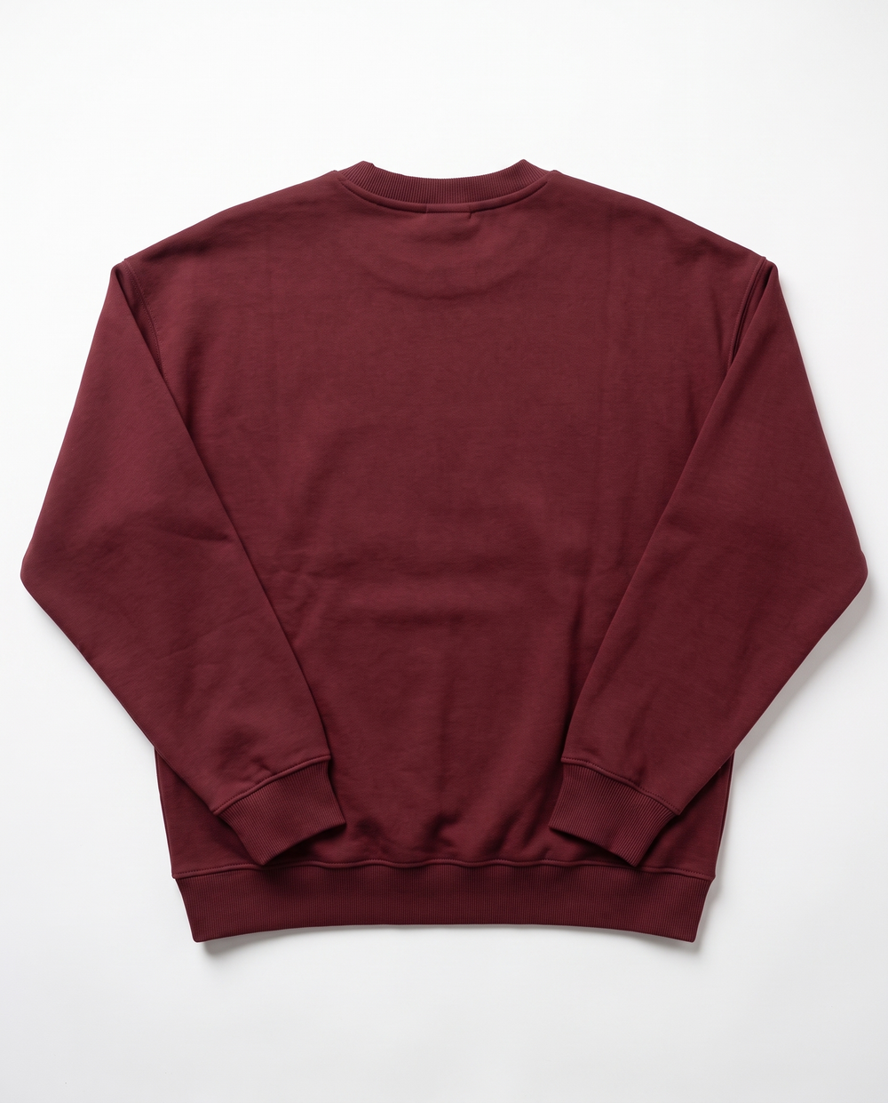 burgandy crew neck