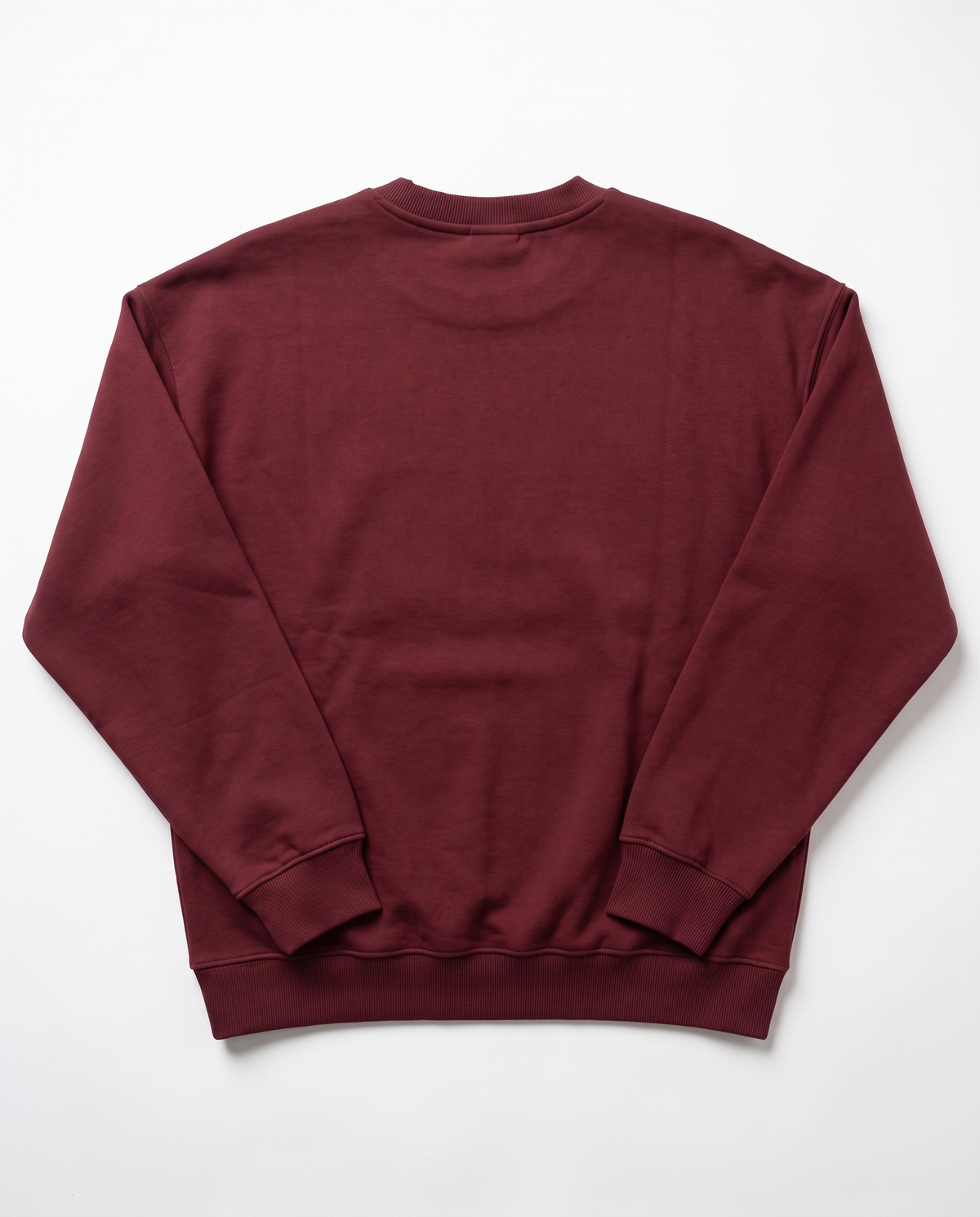 burgandy crew neck