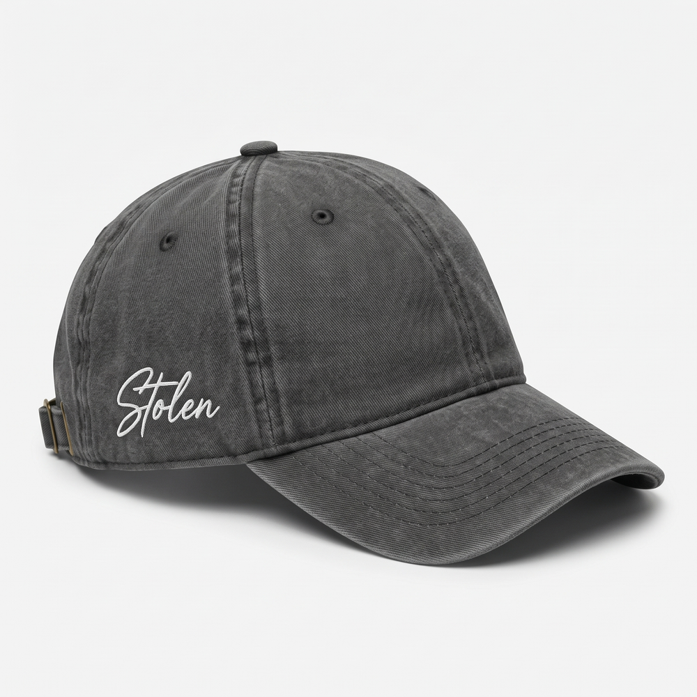 Washed Charcoal Cap