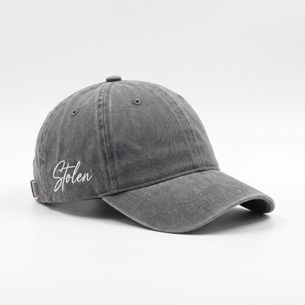 Washed Grey Cap